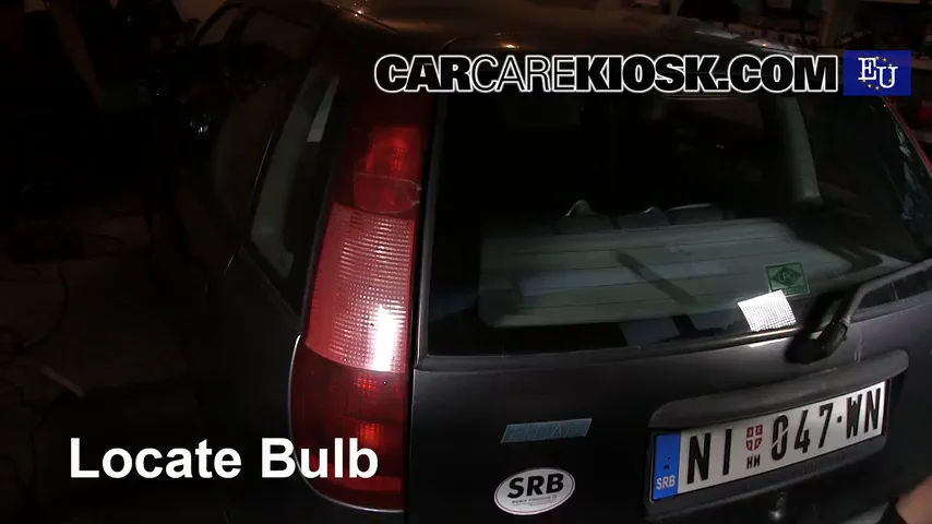 1997 Fiat Punto SX 1.1L 4 Cyl. Lights Tail Light (replace bulb)